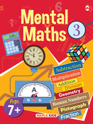 Mental Maths - Mathematics Activity Book 3 For Class 3+, Age 7+ Years