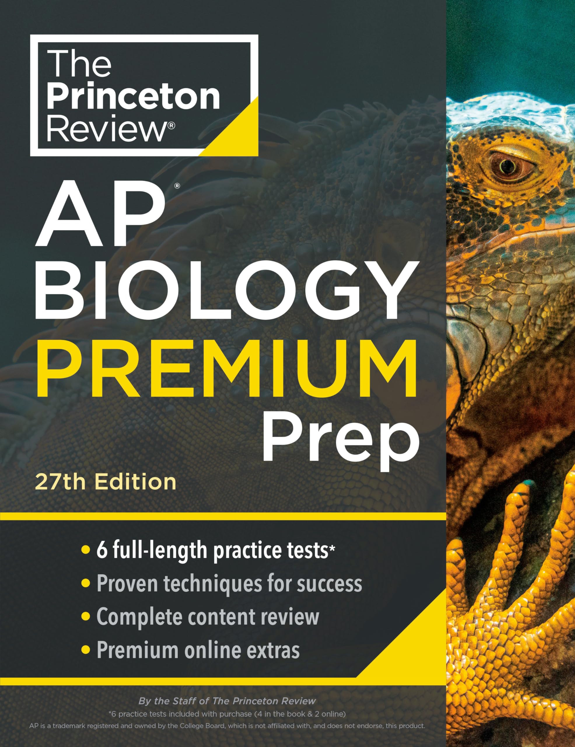 Princeton Review Ap Biology Premium Prep, 27Th Edition: 6 Practice Tests + Complete Content Review + Strategies & Techniques (Co,New