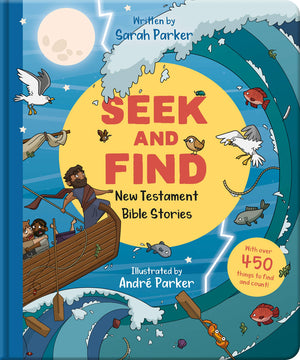 Seek and Find: New Testament Bible Stories: With Over 450 Things to Find and Count! (Fun interactive Christian book to gift kids,Used