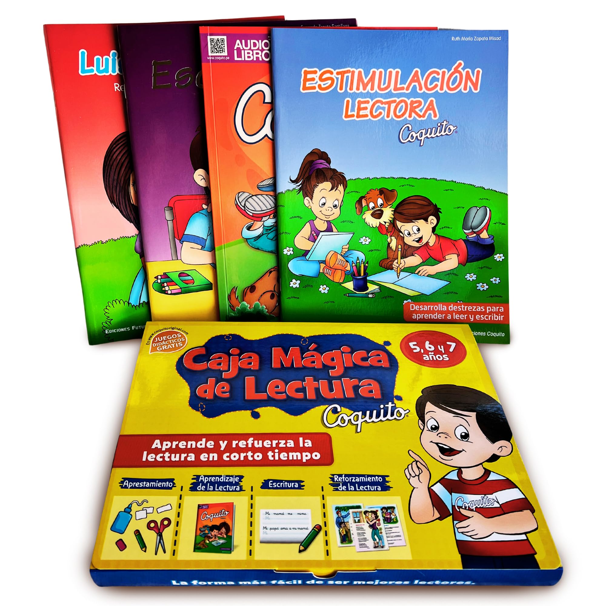 Caja Mgica De Lectura Con Escritura Ligada  Mtodo Coquito Completo Y Actualizado  Libros Para Aprender Espaol  Spanish Workbo-new