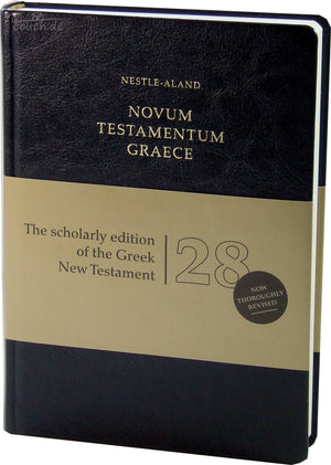 Holy Bible: Nestle Aland 28Th Revised Ed Of The Greek New Testament, Flexisoft Edtion, Black, Imitation Leather