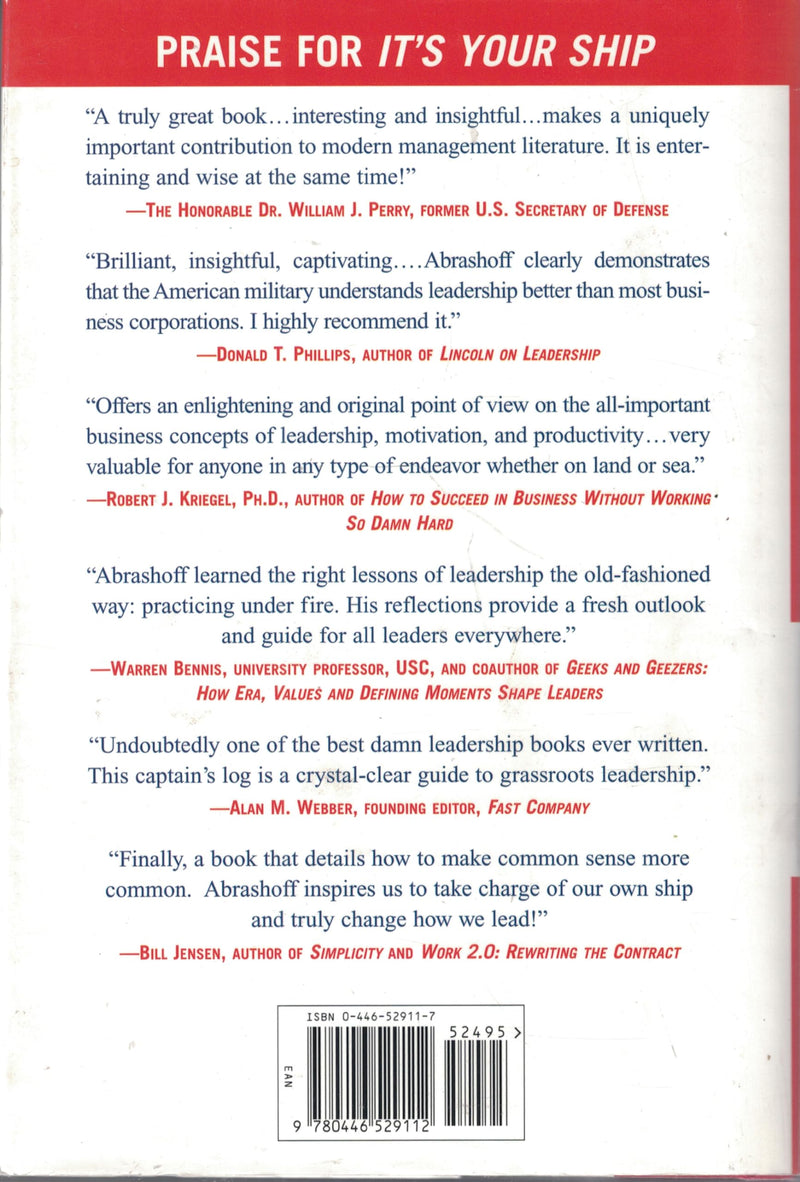 It's Your Ship: Management Techniques from the Best Damn Ship in the Navy,New