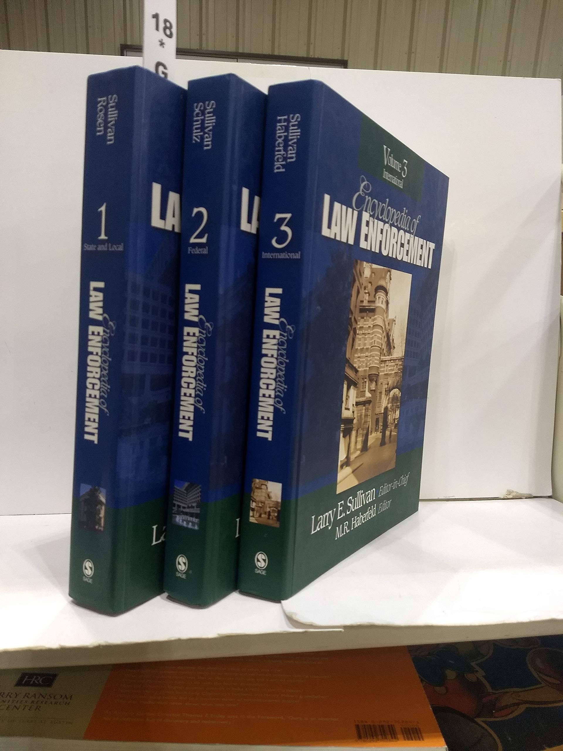 Encyclopedia of Law Enforcement (3 Vol Set),Used