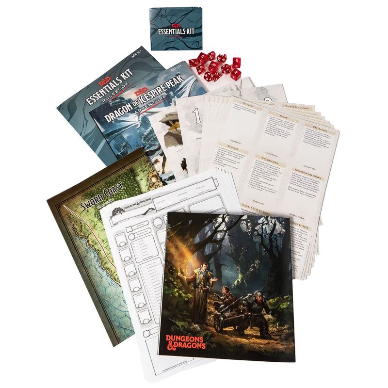 D&D Essentials Kit (Dungeons & Dragons Intro Adventure Set) Age Range:12 Years & Up,New