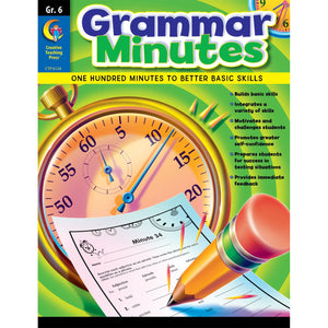 Creative Teaching Press Grammar Minutes Workbook, Grade 6,Used