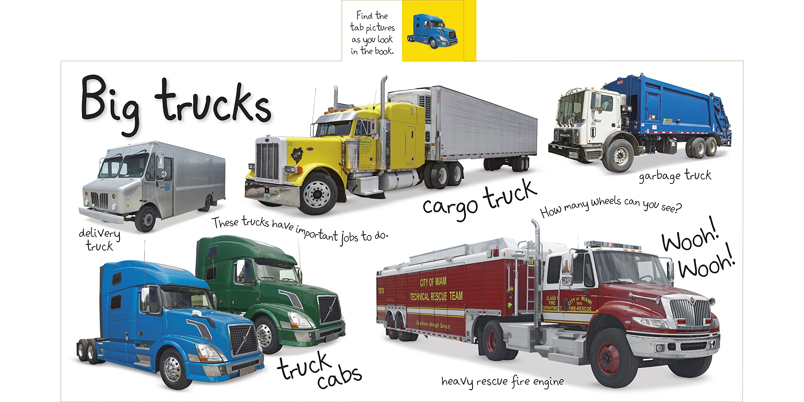 Tabbed Board Books: My First Trucks and Diggers: Let's Get Driving! (My First Tabbed Board Book),New