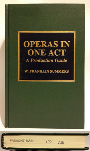 Operas in One Act,Used