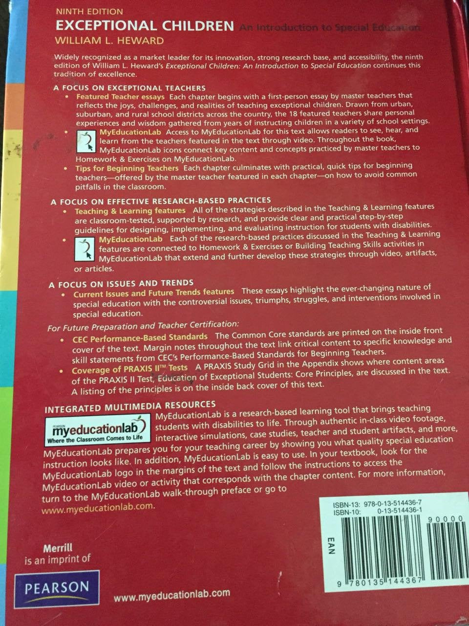 Exceptional Children: An Introduction to Special Education,New