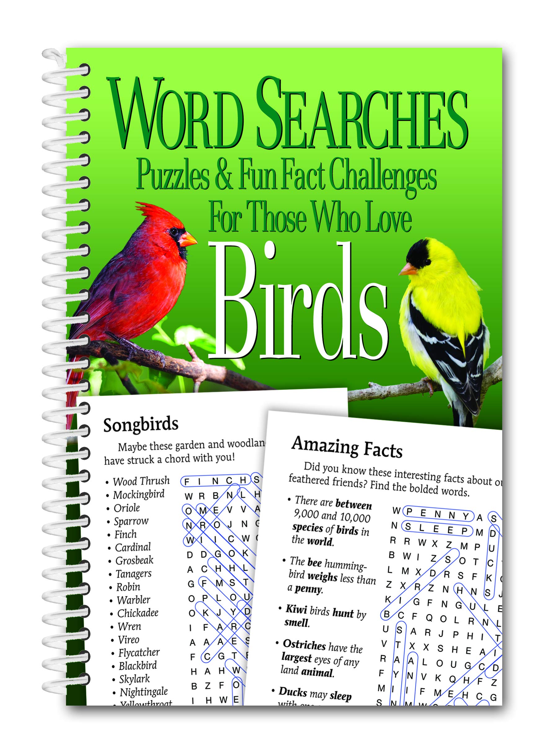 Word Searches, Puzzles and Fun Facts for Those Who Love Birds,Used