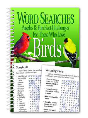 Word Searches, Puzzles and Fun Facts for Those Who Love Birds,Used