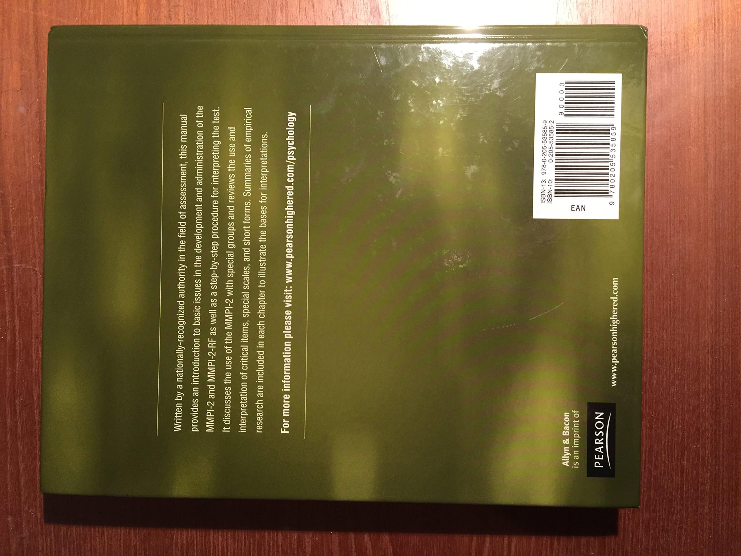 MMPI2/MMPI2RF, The: An Interpretive Manual,Used