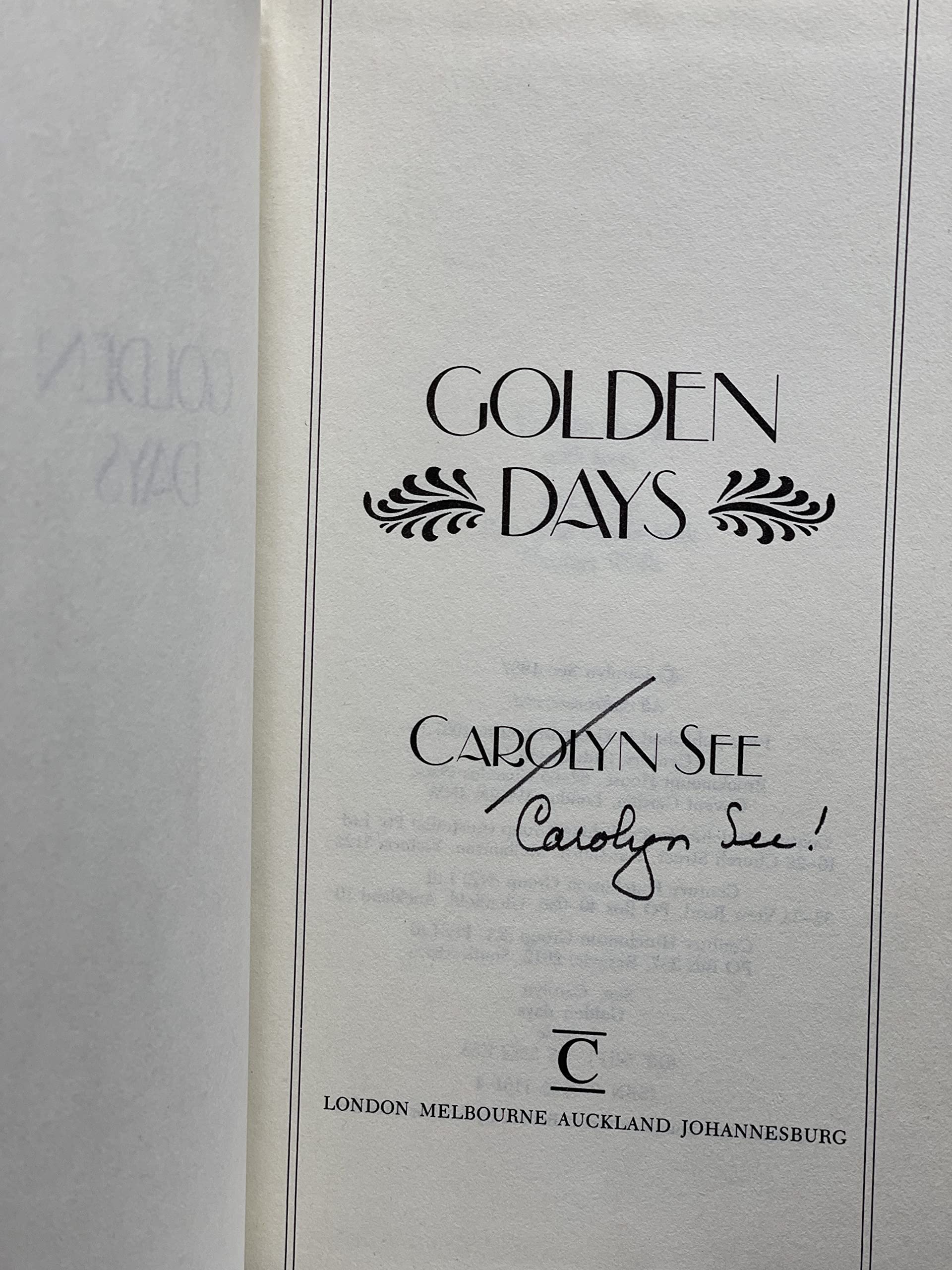 Golden Days,Used