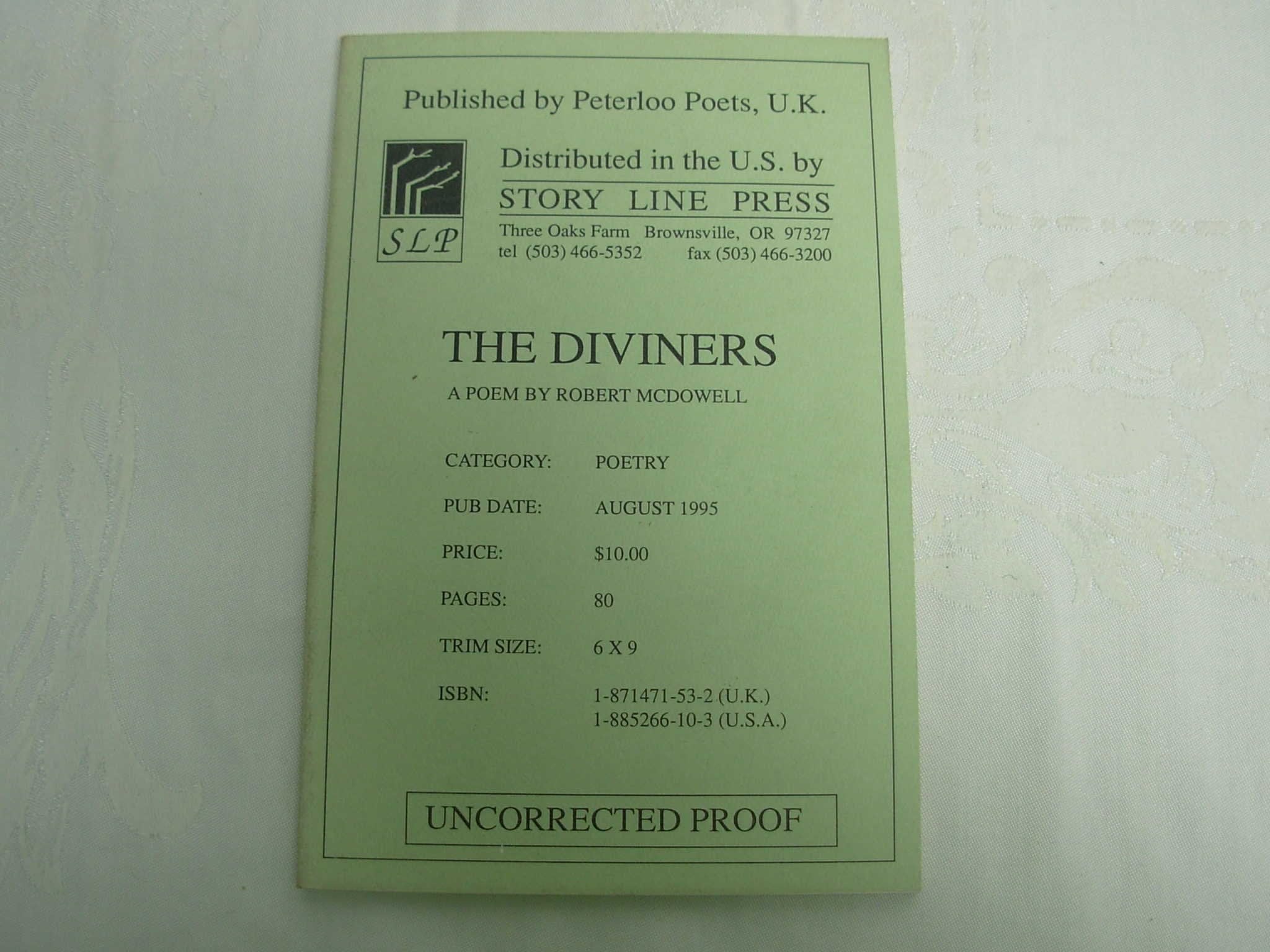 The Diviners: A Book Length Poem,Used
