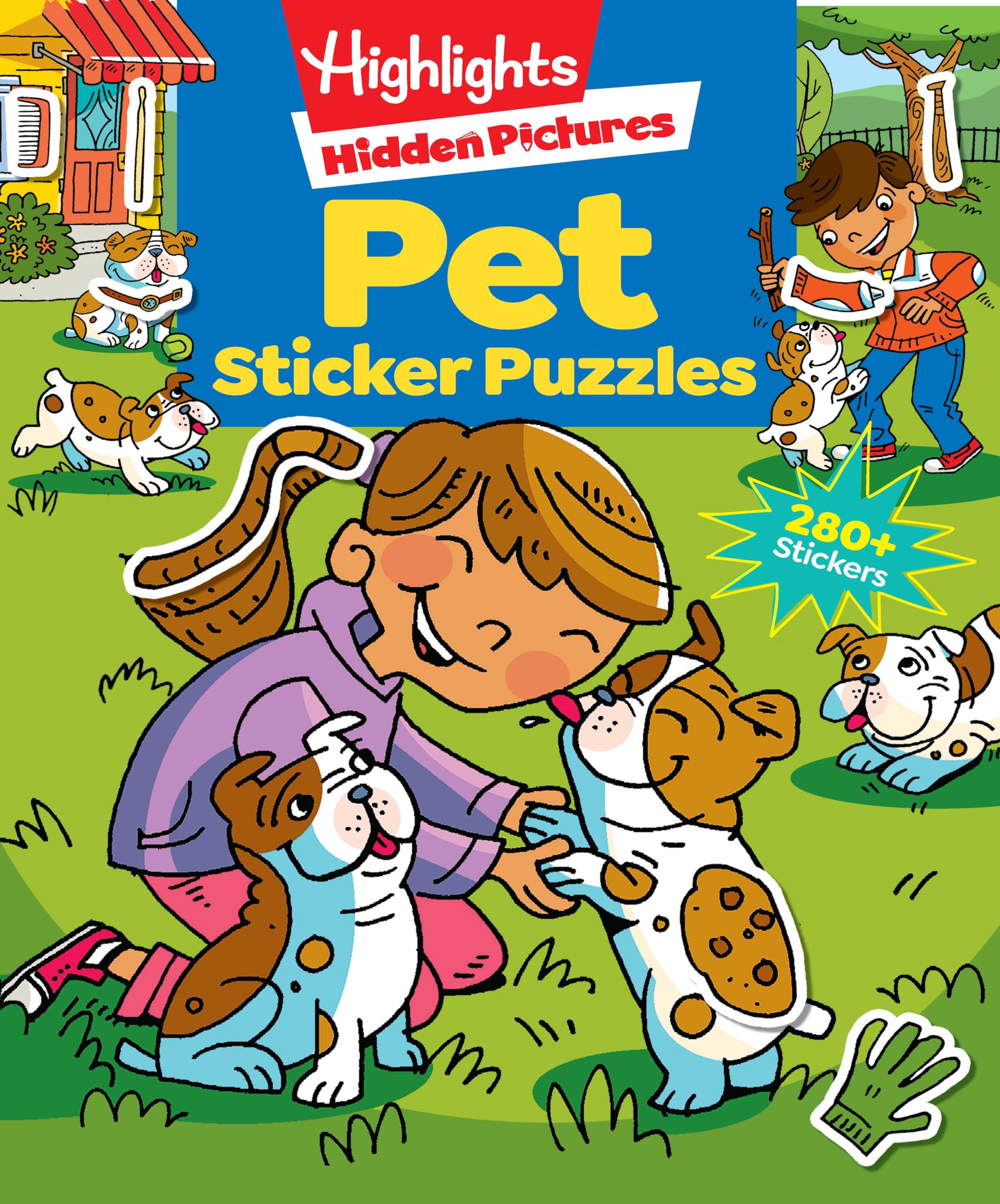 Pet Sticker Puzzles (Highlights? Sticker Hidden Pictures?)