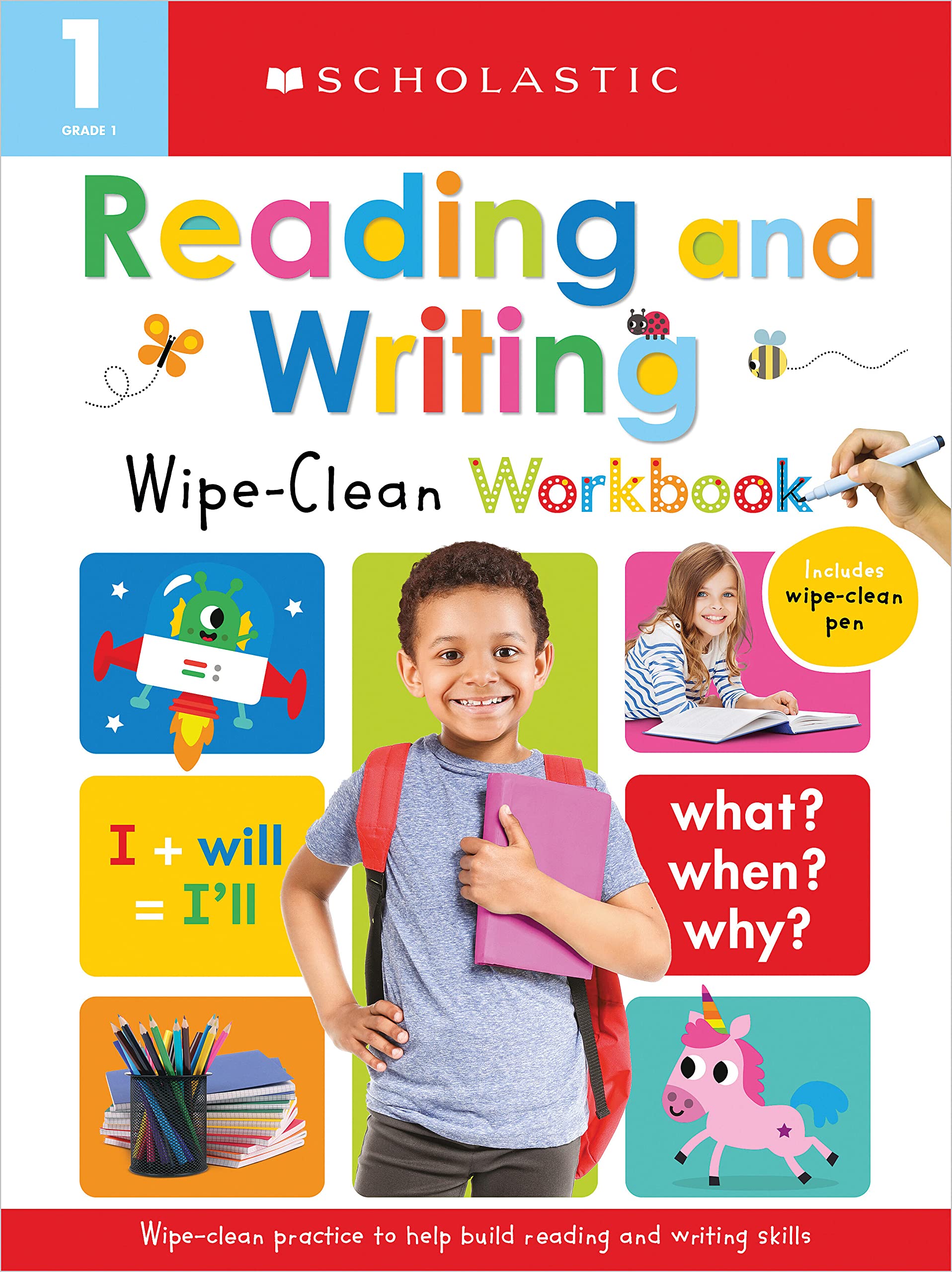 First Grade Reading/Writing Wipe Clean Workbook: Scholastic Early Learners (Wipe Clean),New