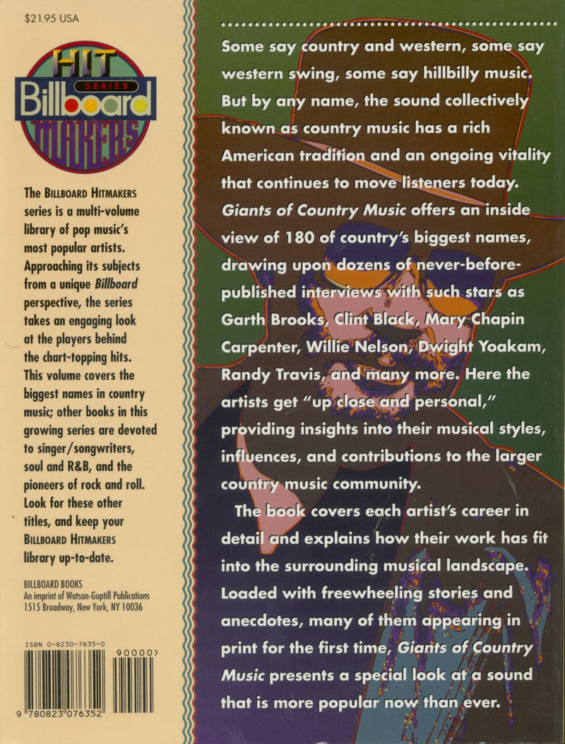 Giants of Country Music: Classic Sounds and Stars, from the Heart of Nashville to the Top of the Charts (Billboard Hitmakers),Used