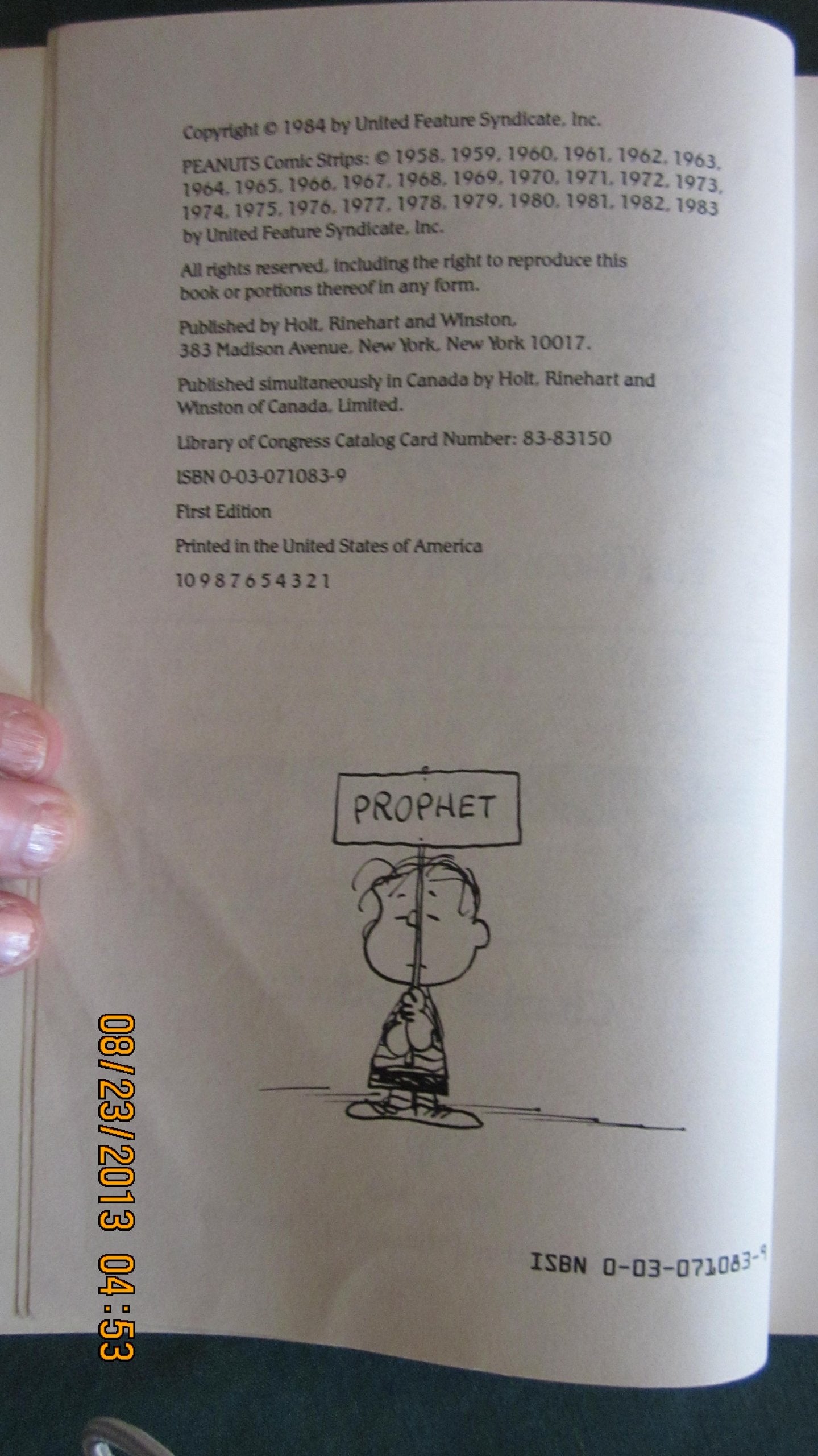 And the Beagles and the Bunnies Shall Lie Down Together: The Theology in Peanuts,Used