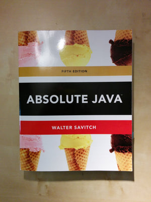 Absolute Java (5th Edition),Used