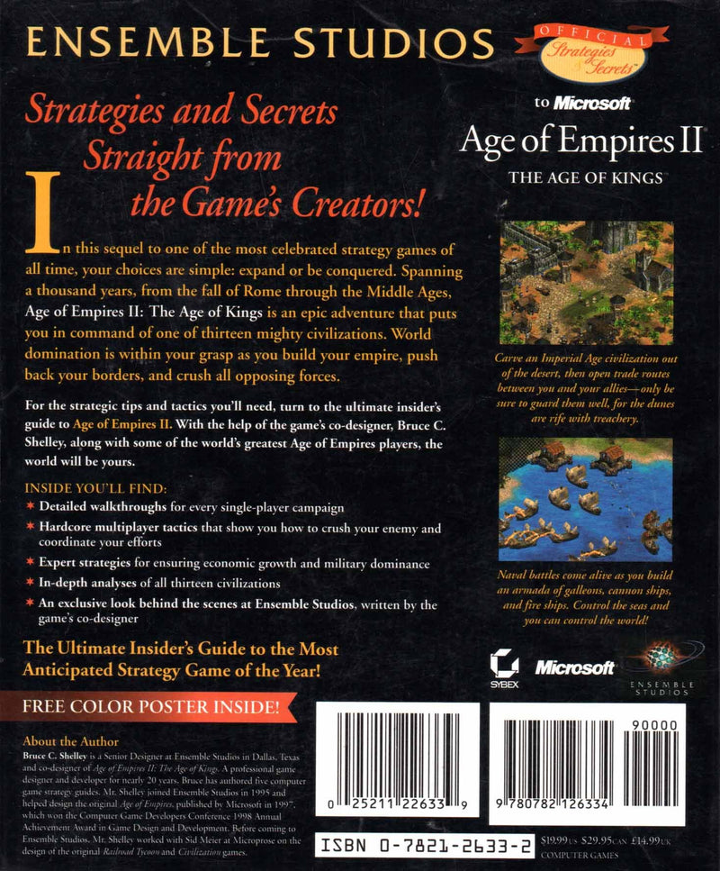 Ensemble Studios Official Strategies & Secrets To Microsoft'S Age Of Empires Ii: The Age Of Kings,Used