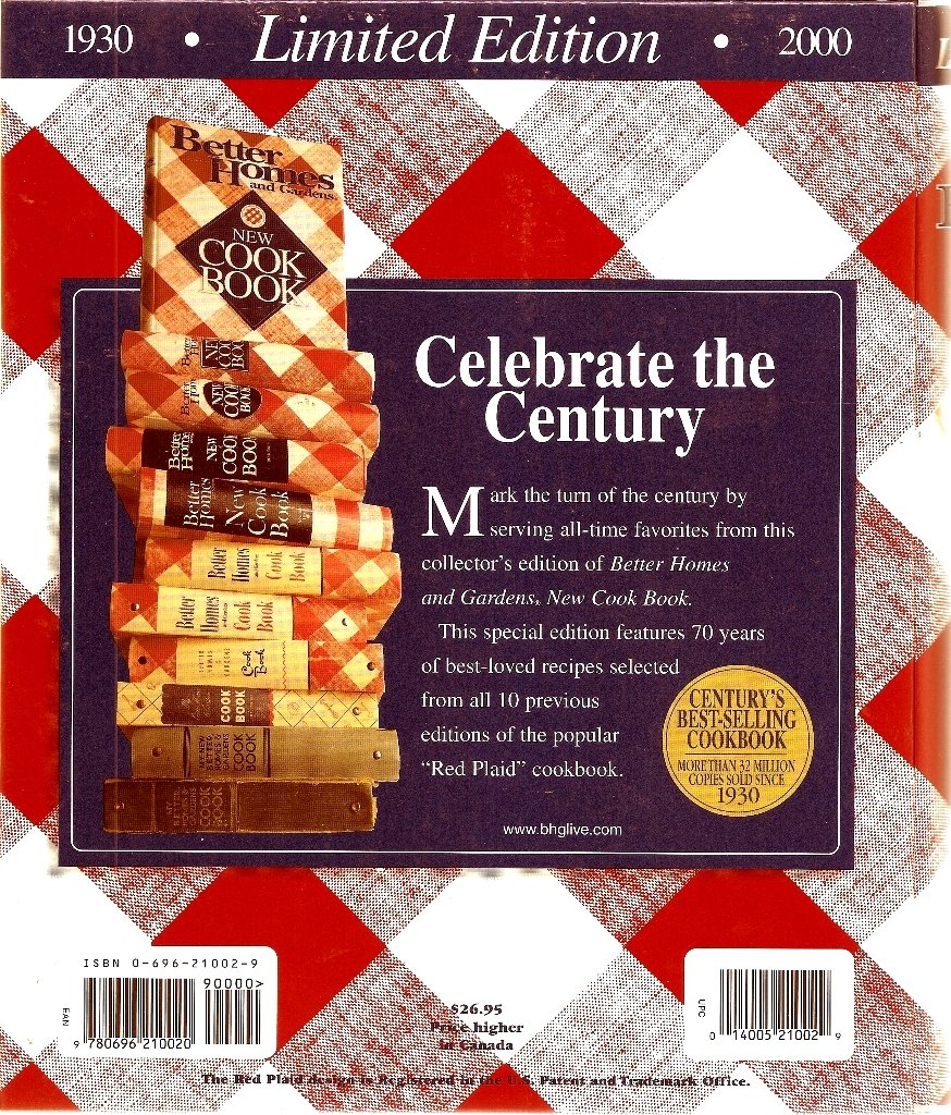 Better Homes and Gardens New Cookbook (19302000 Limited Edition),New
