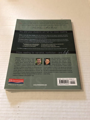 Falling In Love With Close Reading: Lessons For Analyzing Textsand Life,New