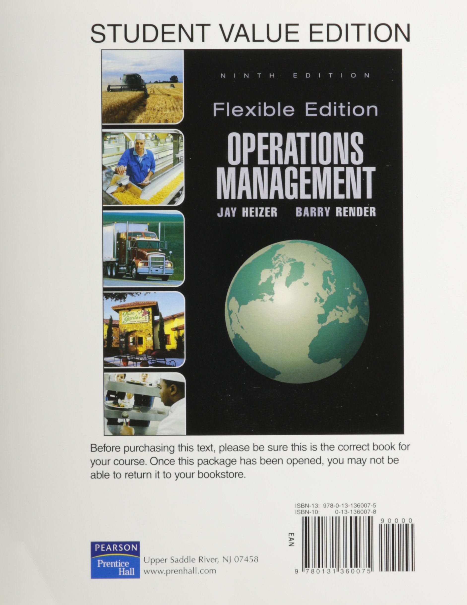 Operations Management, Flex Version, Student Value Edition,Used