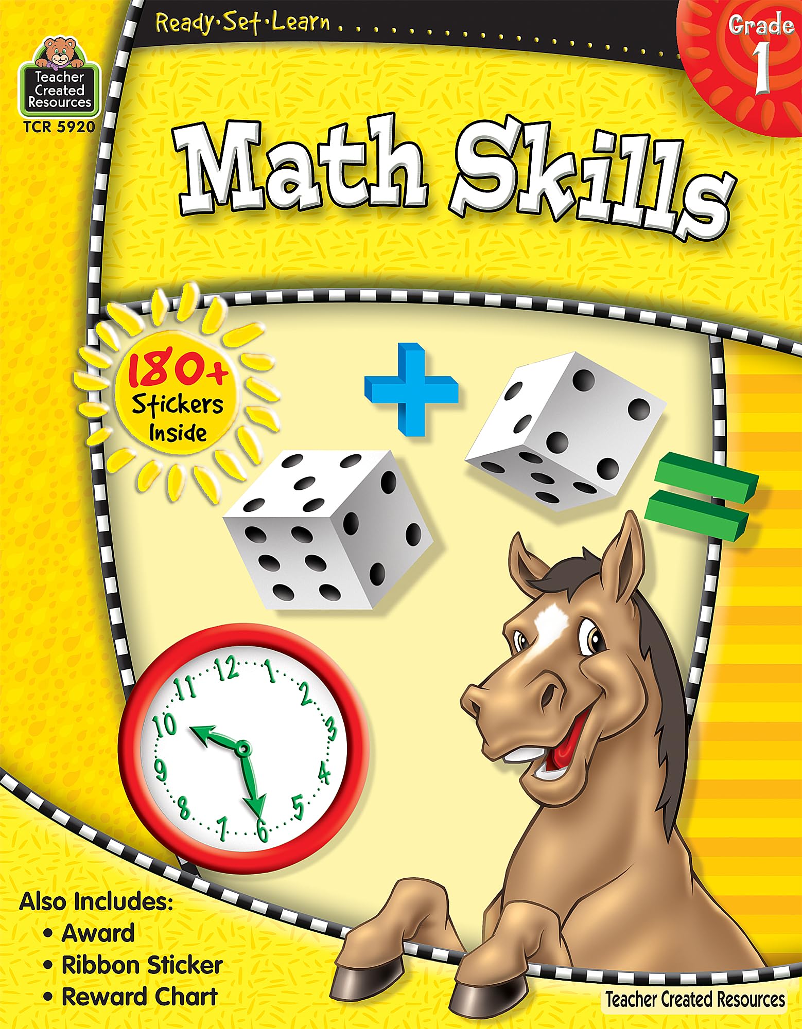 ReadySetLearn: Math Skills, Grade 1 from Teacher Created Resources,Used