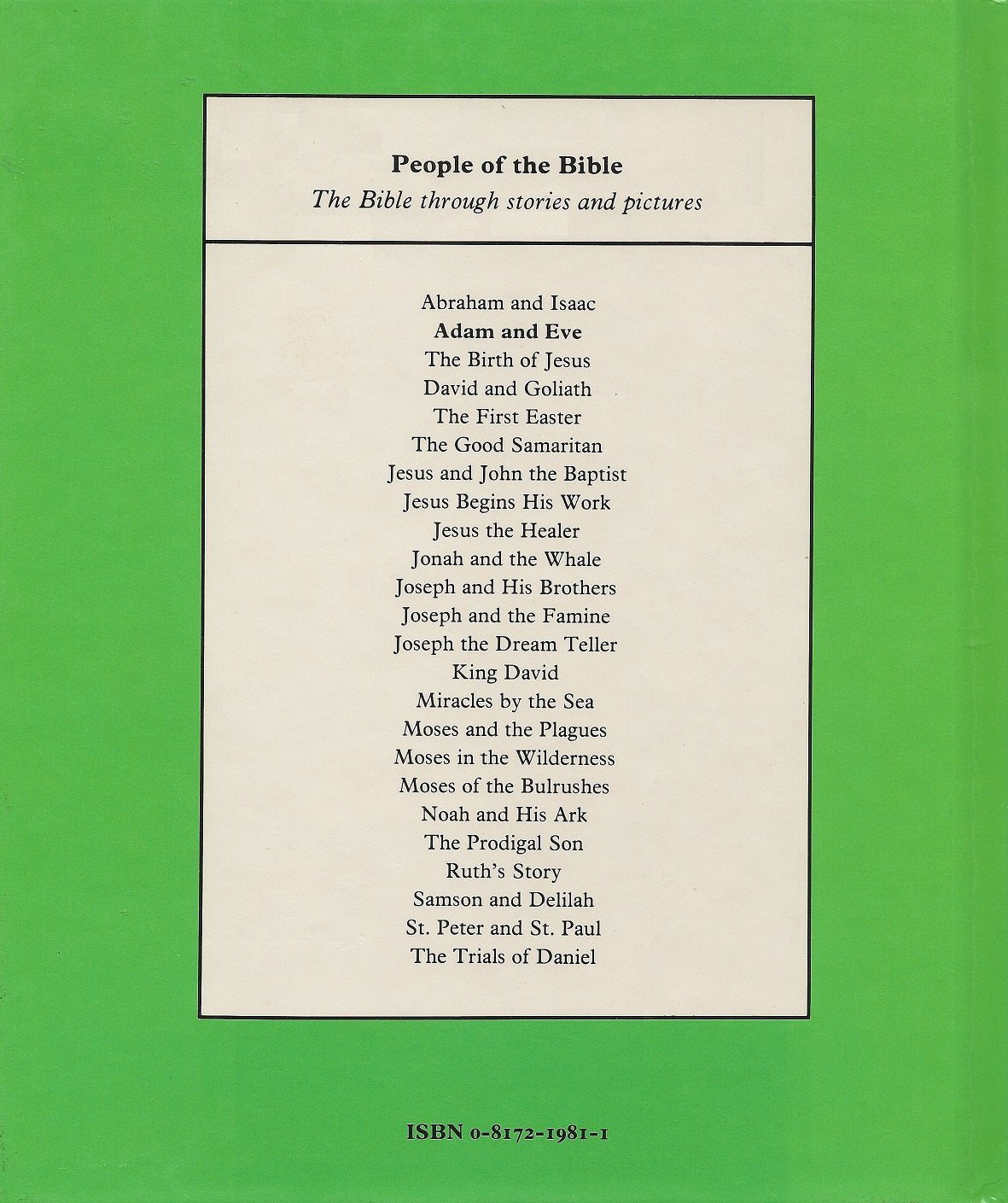 Adam and Eve (People of the Bible),Used