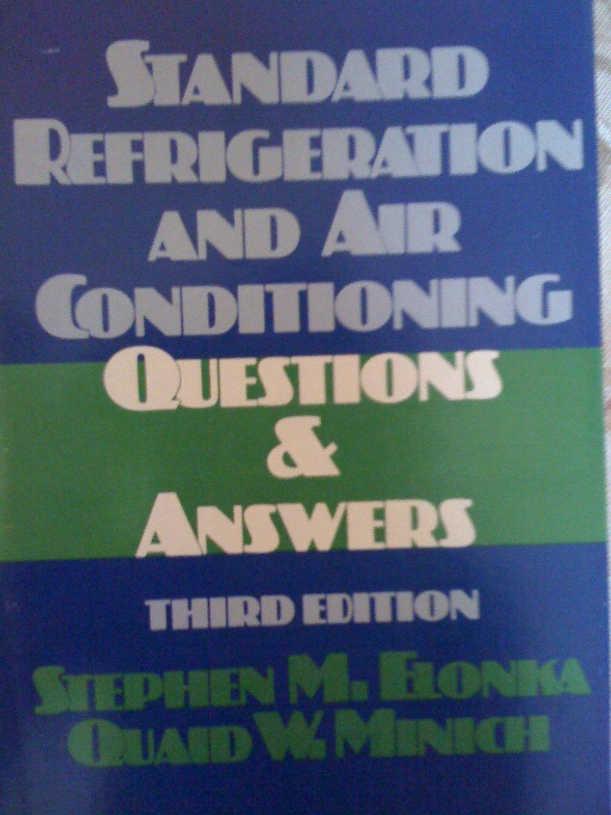Standard Refrigeration and Air Conditioning Questions & Answers,Used