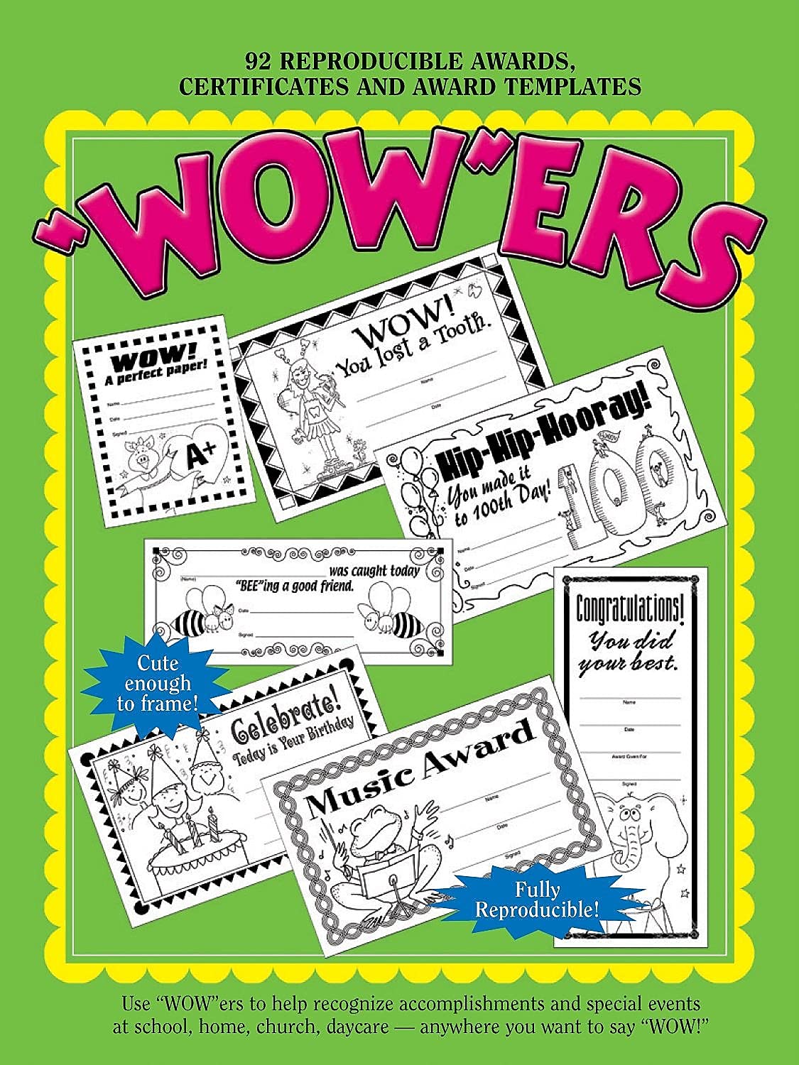 Wow'Ers: Reproducible Awards And Certificates (Null),Used