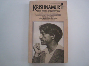 Krishnamurti: The Years of Fulfillment,Used