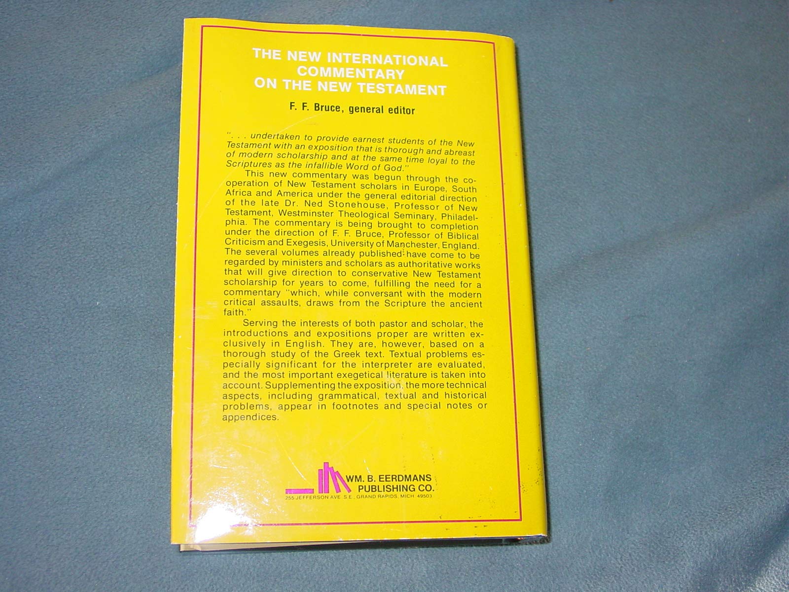 Epistle To The Romans: The English Text With Introduction, Exposition, And Notes (New International Commentary On The New Testam,New