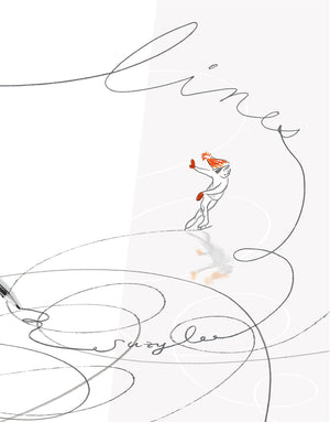 Lines: (Wordless Kids Books, Children's Winter Books, Ice Skating Story for Kids),Used
