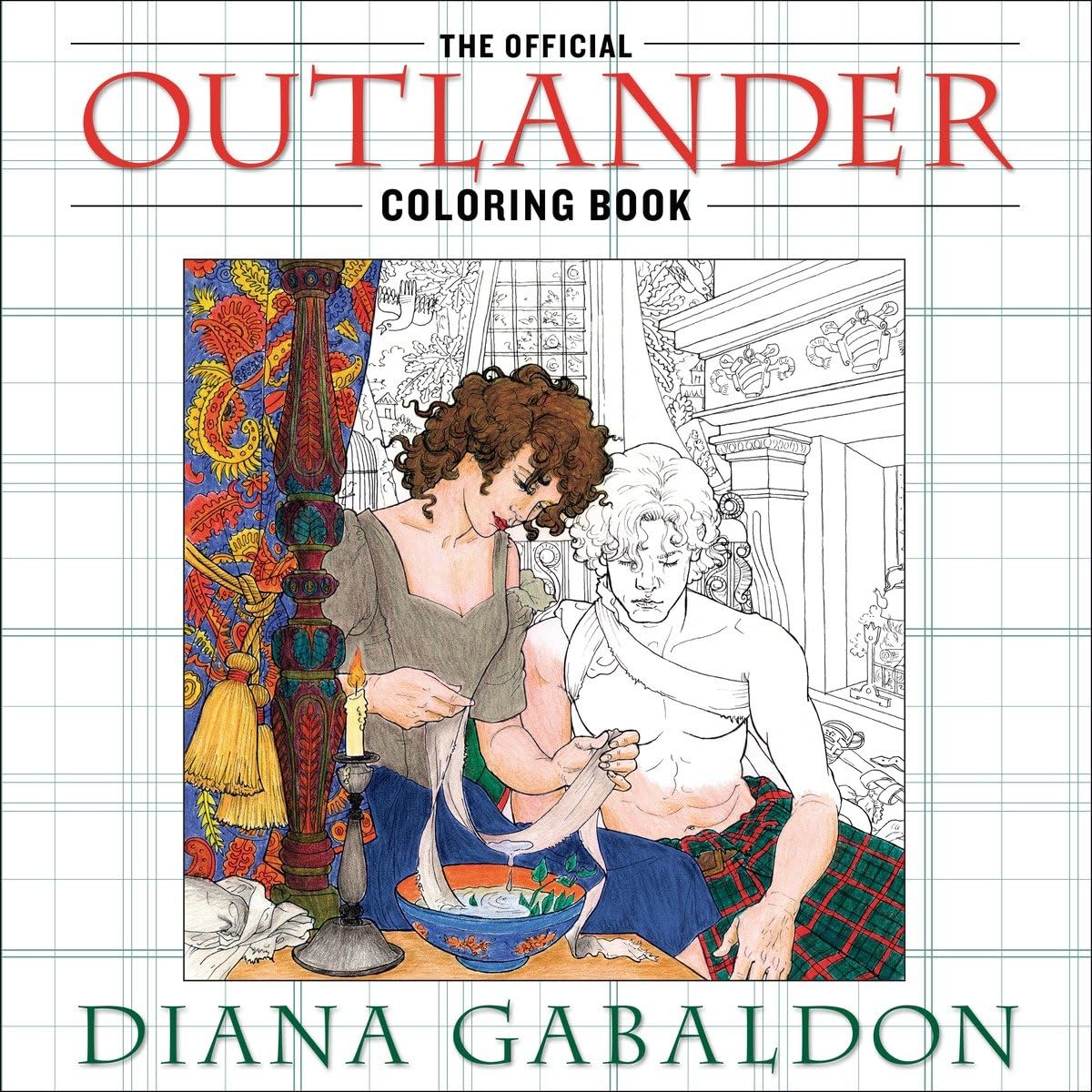 The Official Outlander Coloring Book: An Adult Coloring Book,New