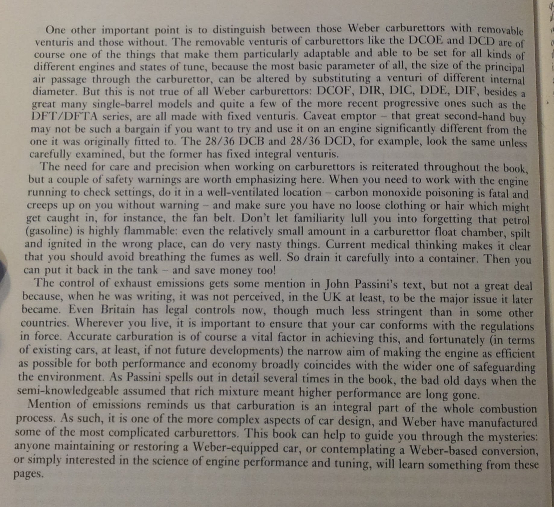 Weber Carburetors,Used