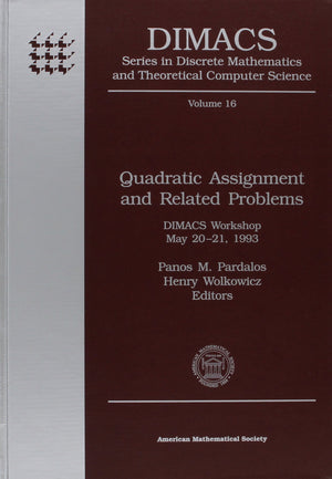 Quadratic Assignment And Related Problems: Dimacs Workshop May 2021, 1993 (Dimacs Series In Discrete Mathematics And Theoretica,Used