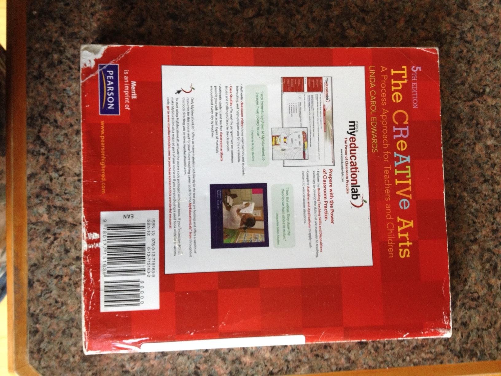 Creative Arts, The: A Process Approach for Teachers and Children,Used