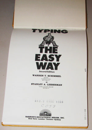 Typing the Easy Way (Easy Way Series),Used