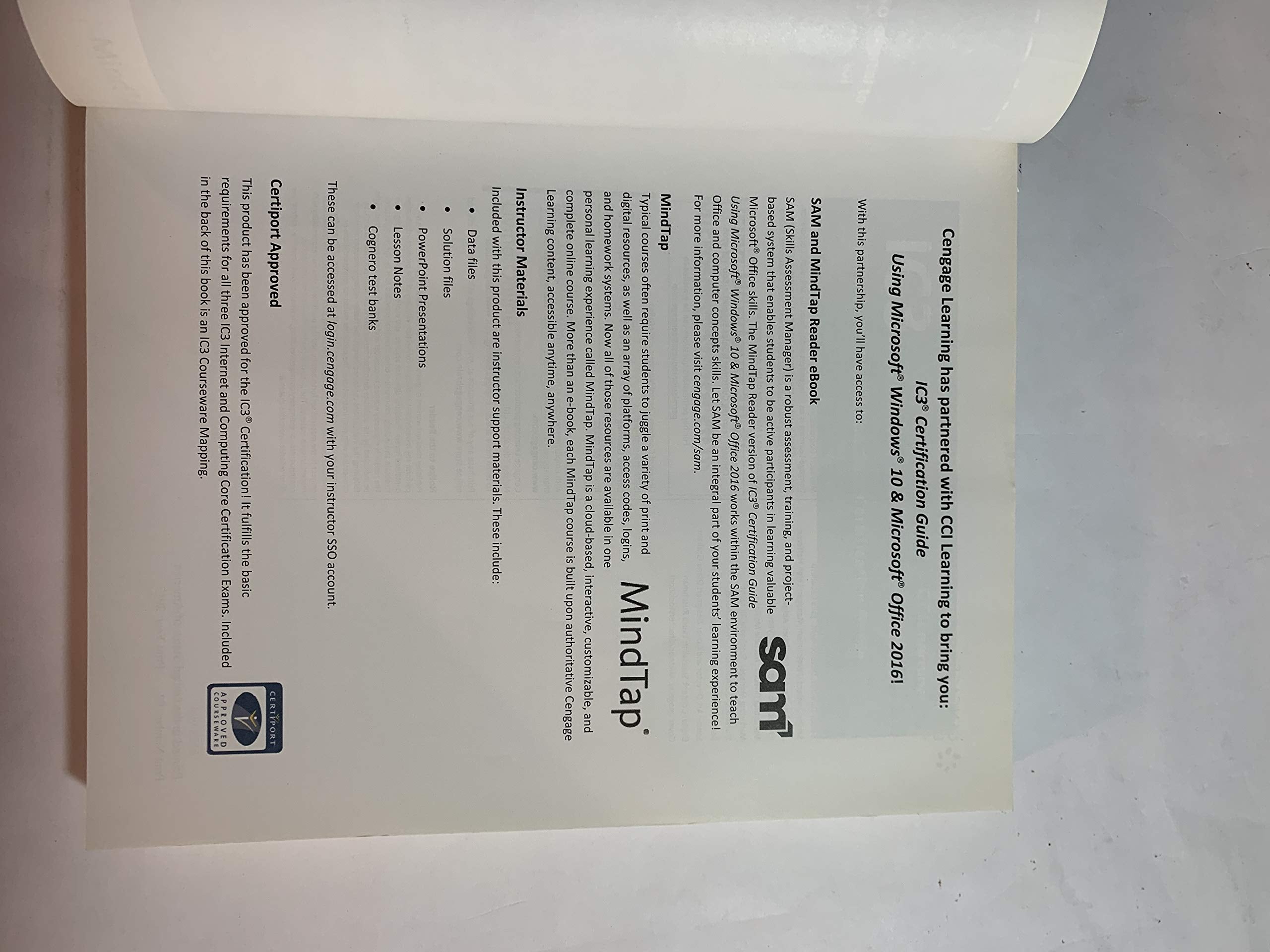 Ic3 Certification Guide Using Microsoft Windows 10 & Microsoft Office 2016