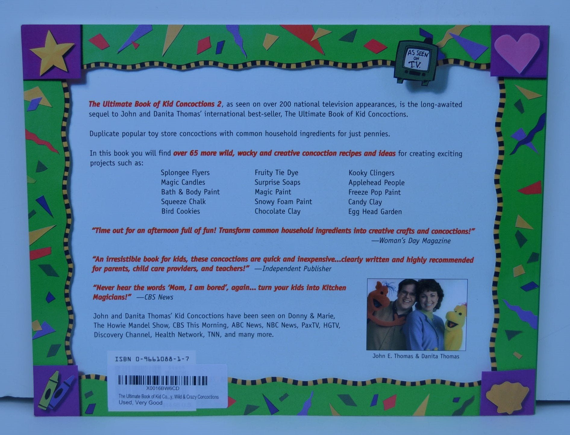 The Ultimate Book of Kid Concoctions 2: More Than 65 New Wacky, Wild & Crazy Concoctions,New