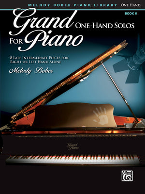 Grand OneHand Solos for Piano, Bk 6: 8 Late Intermediate Pieces for Right or Left Hand Alone,Used
