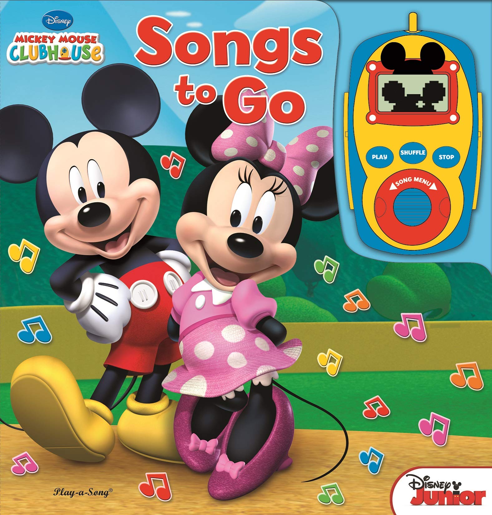 Disney  Mickey Mouse And Minnie Mouse Digital Music Player Sound Book  Songs To Go  Playasong  Pi Kids,New