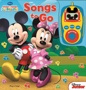 Disney  Mickey Mouse And Minnie Mouse Digital Music Player Sound Book  Songs To Go  Playasong  Pi Kids,New