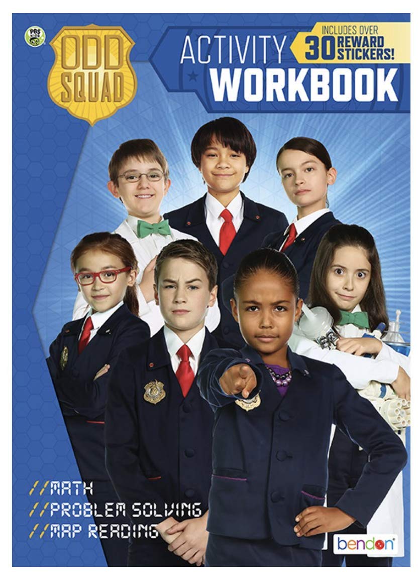 Pbs Kids Odd Squad Workbook With 30 Stickers  Math, Problem Solving & Map Reading