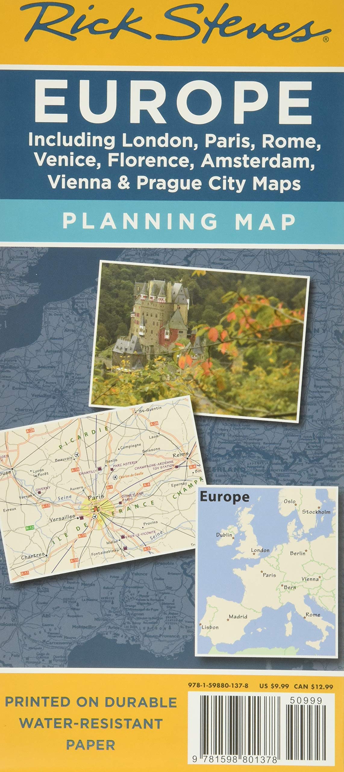 Rick Steves' Europe Map,Used