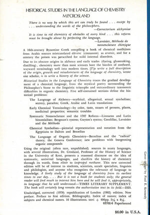Historical studies in the language of chemistry,Used