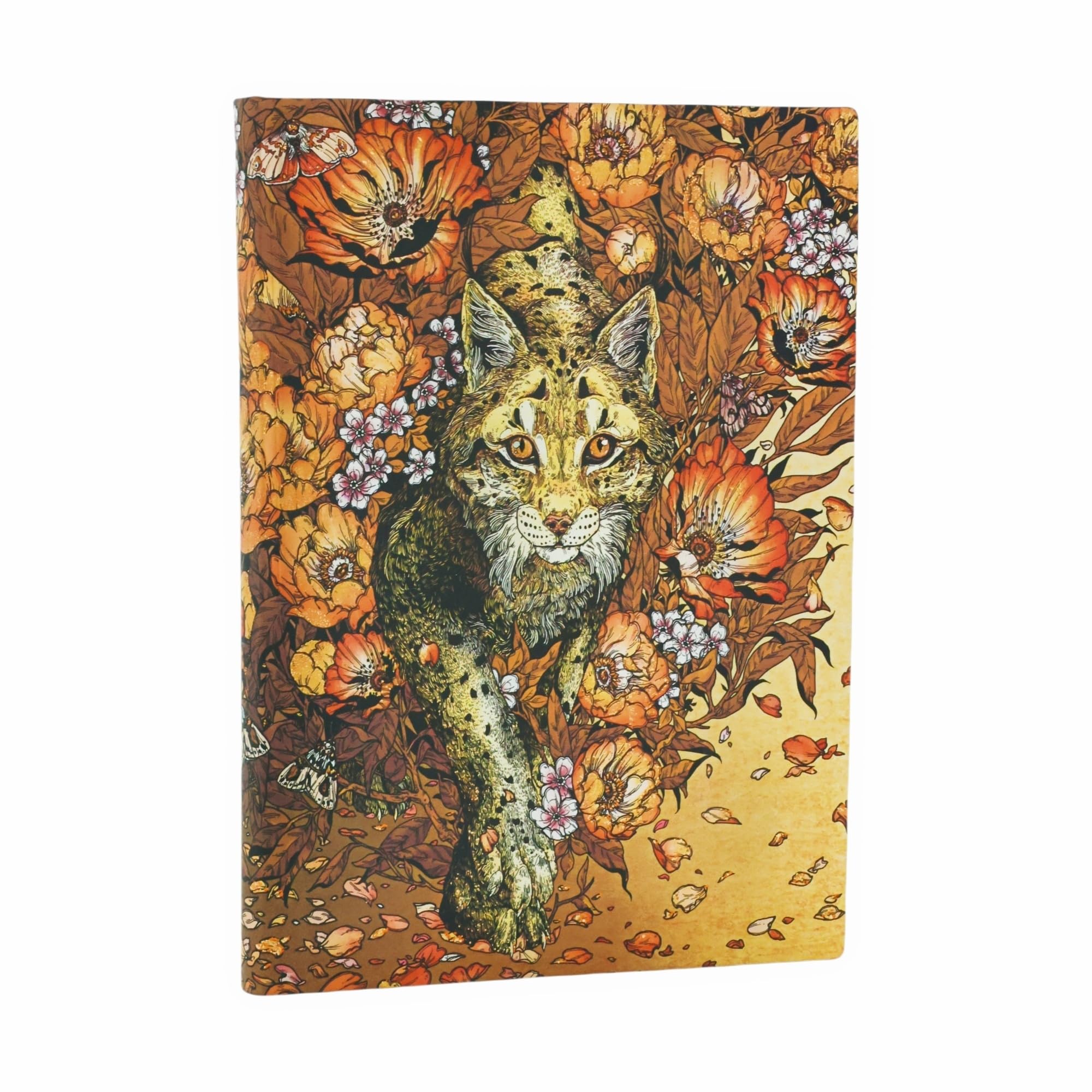 Lynx Rising Midi Lined Softcover Journal, 176Pg, 100Gsm By Paperblanks (Erica Williams Art)
