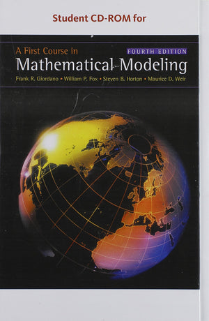 Student Cd For Giordano/Fox/Horton/Weirs A First Course In Mathematical Modeling, 4Th,New