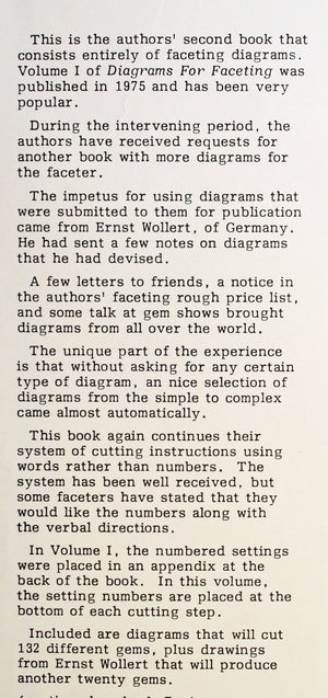 Diagrams for Faceting, Vol. 2,Used