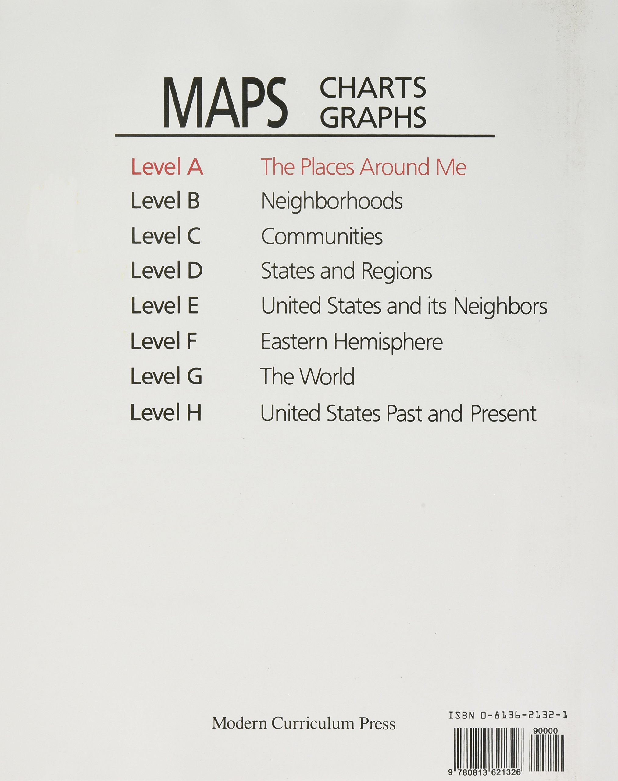 MAPS, CHARTS AND GRAPHS, LEVEL A, THE PLACES AROUND ME,New
